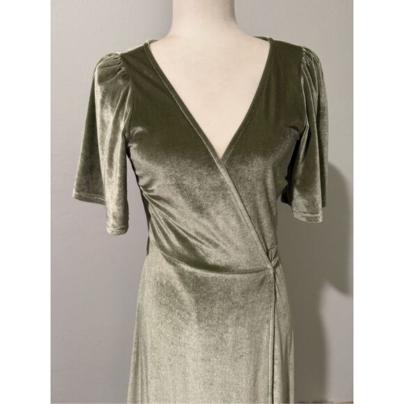 Baltic Born Velvet wrap dress S - Picture 9 of 10